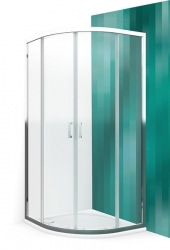 Roltechnik - Roth Sprchový kout čtvrtkruhový 80x80cm LLR2/800 Lega Line sklo čiré rám brillant