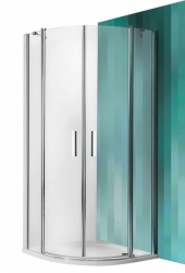 Roltechnik - Roth Sprchový kout čtvrtkruhový 90x90cm TR2/900 Tower Line stříbro sklo čiré