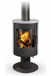 Romotop krbová kamna EVORA T kámen (bok serpentin, víko serpentin)