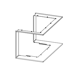 Romotop Krycí rámek IC3LH pro krbovou vložku IMPRESSION C 3G L
