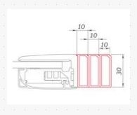 Náhled obrázku: ROTH Nastavovací profil pro HITECH, ELEGANT LINE, TOWER LINE 