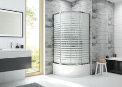 Náhled obrázku: Sanplast Sprchový kout 90x90cm s hlubokou vaničkou kpl-KP4/FRIS-b 