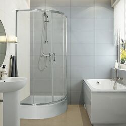 Sanplast Sprchový kout s polohlubokou vaničkou kpl-KP4/FRIS/15