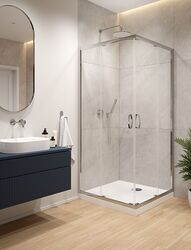 Sanplast Sprchový kout s vaničkou  a obkladovým panelem kpl-KN/FRIS-M