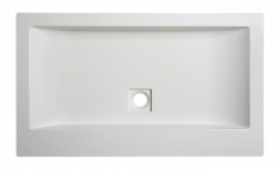 Sanplast Umyvadlo litý mramor Unb-M/SPACE 80x47x8 cm, bílá