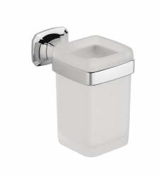 Sapho AIDA držák kartáčků, chrom/sklo satin