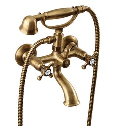 Sapho Antea Nástěnná vanová retro baterie kompletní 150mm bronz