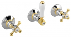 Sapho Antea Podomítková retro baterie 2 výstupy chrom/zlato