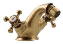 Sapho Antea Stojánková bidetová retro baterie s výpustí bronz