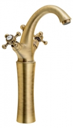 Sapho Antea Umyvadlová kohoutková baterie vysoká s výpustí výška 300 mm bronz
