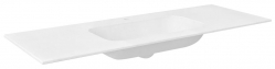 Sapho ARUBA Umyvadlo uprostřed, 130x51,5 cm, Rockstone bílá mat - AR130-B1M