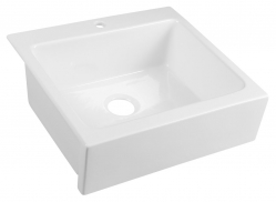 Sapho ARYA dřez keramický 66x62cm, bílá - 50166
