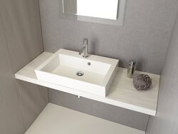 Sapho AVICE deska pod umyvadlo 110x50 cm, dub starobílý (AV115)