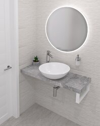 Sapho AVICE deska pod umyvadlo 120x36x5cm, cement - AV1267