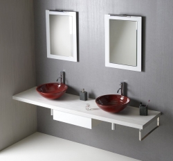 Náhled obrázku: Sapho AVICE deska pod umyvadlo 190x50 cm, dub starobílý (AV195) 