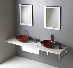 Sapho AVICE deska pod umyvadlo 220x50 cm, dub starobílý (AV225)