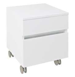 Sapho AVICE Skříňka na kolečkách, 2x zásuvka 45x57x48,5cm, bílá - AV063-3030