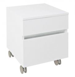 Sapho AVICE Skříňka na kolečkách, 2x zásuvka 45x57x48,5cm, bílá - AV063-3030
