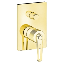 Sapho BEBÉ Podomítková baterie, 2 výstupy, zlato