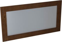 Sapho Brand Zrcadlo v dřevěném rámu 1300x700mm mořený smrk masiv