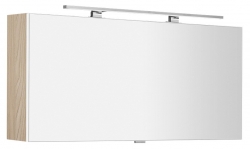 Sapho CLOE Galerka s LED osvětlením 120x50x18cm, jilm bardini - CE120-0013