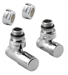 Sapho COMPACT připojovací sada ventilů ruční rohová, Chrom - CP5015S