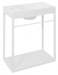 Sapho CREST konstrukce s policí, 39,5x45x21,7cm, bílá mat