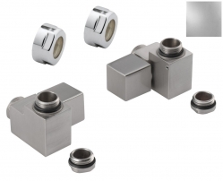 Sapho CUBE COMBI připojovací sada ventilů ruční rohová, pravá, chrom