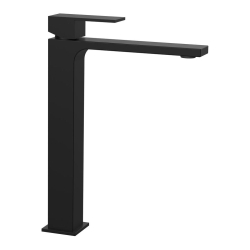 Sapho CUBEMIX Vysoká stojánková umyvadlová baterie bez výpusti, černá mat