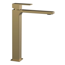 Sapho CUBEMIX Vysoká stojánková umyvadlová baterie bez výpusti, zlato mat
