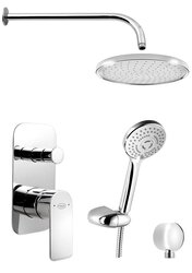 Náhled obrázku: Sapho DAPHNE podomítkový sprchový set s pákovou baterií, 2 výstupy, chrom - DH943 