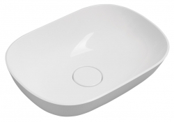 Sapho Eridan Umyvadlo na desku 50x35cm, litý mramor