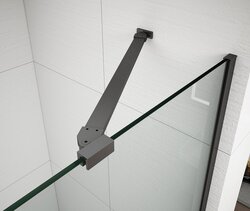 Náhled obrázku: Sapho FISA stěnový profil a vzpěra, gun metal - FS8062 