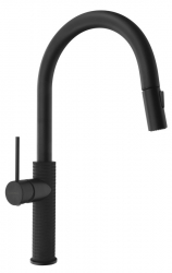 Sapho FLAWO Dřezová baterie se sprchou černá mat - FR576B