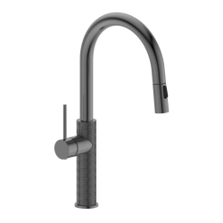 Sapho FLAWO stojánková dřezová baterie s výsuvnou sprškou, gun metal