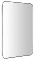 Sapho Float Zaoblené zrcadlo v rámu s LED osvětlením 60x80 cm, bílá