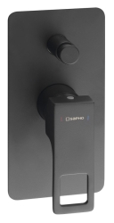 Sapho Forata Podomítková baterie, 2 výstupy, černá mat