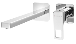 Sapho Forata Podomítková umyvadlová baterie, délka hubice 23 cm, chrom