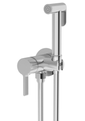 Sapho ICONIC Podomítková bidetová baterie se Stop sprškou, oválná, chrom