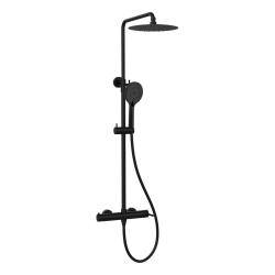 Sapho ICONIC Sprchový sloup s baterií, černá mat