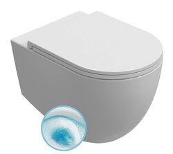 Sapho INFINITY závěsná WC mísa, Vortex Rimless, 36,5x53cm, bílá - 10NF02003