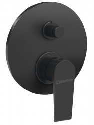 Sapho Kai Podomítková baterie 2 výstupy černá mat