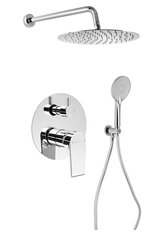 Sapho KAI podomítkový sprchový set s pákovou baterií, otočný přepínač, 2 výstupy, chrom - KA43-03