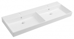Sapho KARE 120 Nábytkové dvojumyvadlo, 120x46 cm