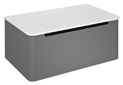 Sapho Kerala Umyvadlová skříňka 80x47,5 cm 1x zásuvka černá carina