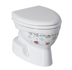 Sapho KID WC mísa, spodní odpad, dekor - CK300-11CB00E-FF00