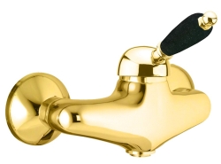 Sapho Kirké Black Sprchová baterie 150mm černá páčka zlato