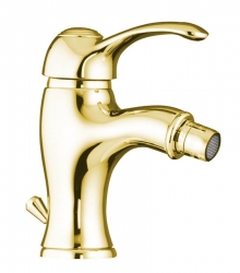 Sapho Kirké Stojánková bidetová baterie s výpustí zlato