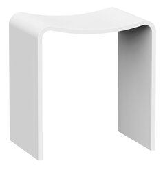 Sapho koupelnová stolička 40x43x30cm, solid surface, bílá mat - WF462