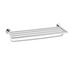 Sapho LARISSA Koupelnová polička na ručníky s hrazdou 600mm, chrom